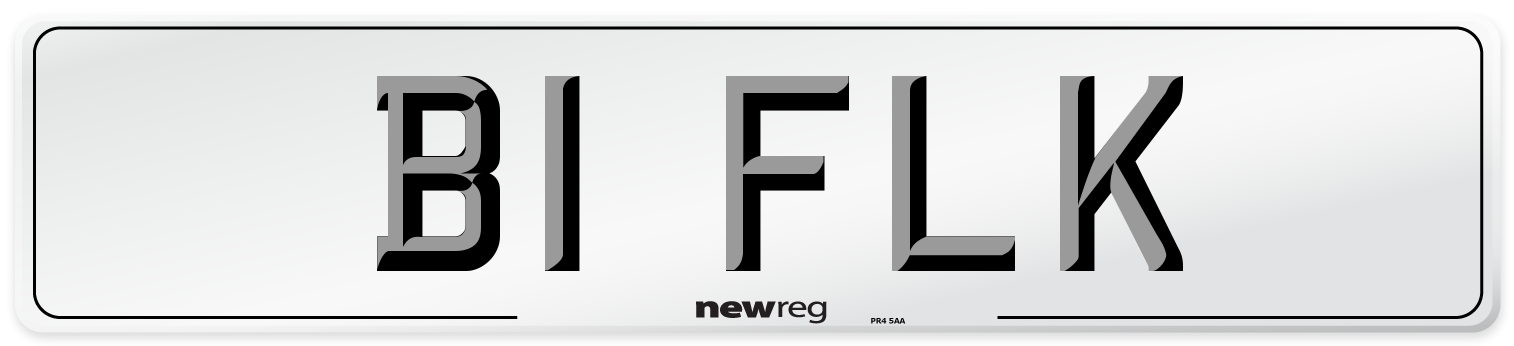 B1 FLK Number Plate from New Reg